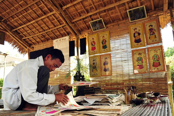 Hue City Craft Villages Of Hue Folk Paintings