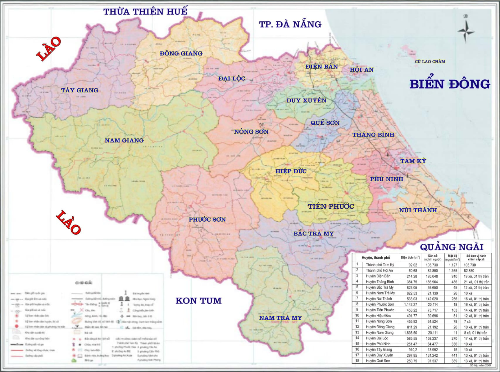 Quang Nam Provice Tourist Map 1610x1200